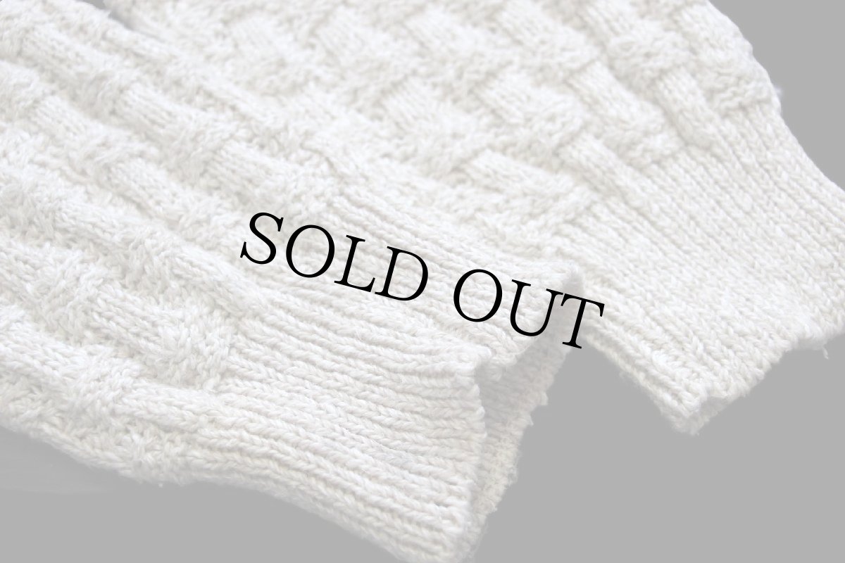 画像6: 90s USA製 DOCKERSドッカーズ ロールネック 立体編み コットンニット セーター ベージュ ミックス M★Levi'sリーバイス (6)