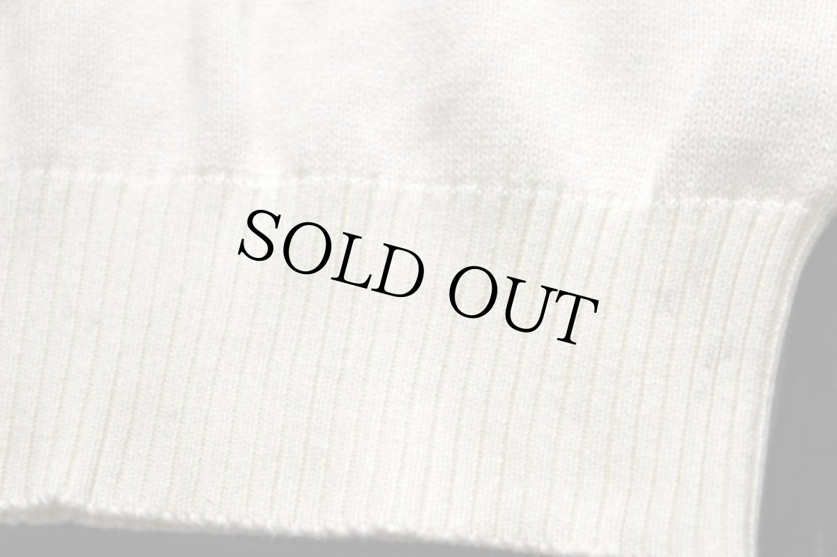 画像5: 90s ポロ ラルフローレン ワンポイント コットンニット ポロシャツ ナチュラル M★セーター (5)