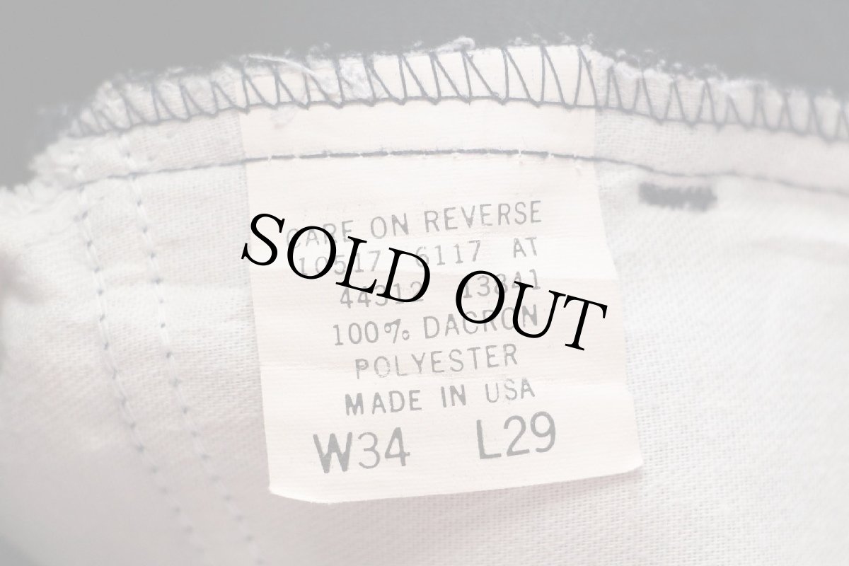 画像6: 90s USA製 Levi'sリーバイス 517 ポリエステルパンツ 紺 w34 L29★78 スタプレ (6)