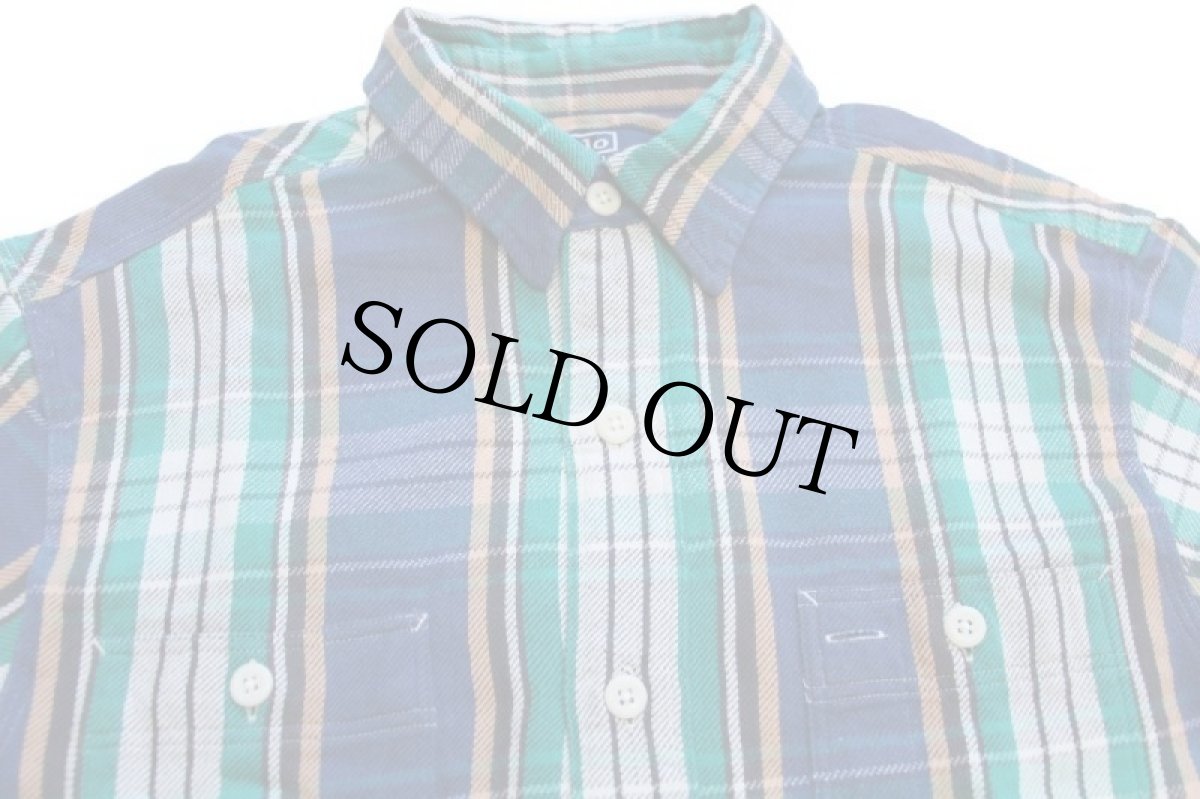 画像4: デッドストック★00s ポロ ラルフローレン マドラスチェック コットン フランネルシャツ M★インド綿 (4)