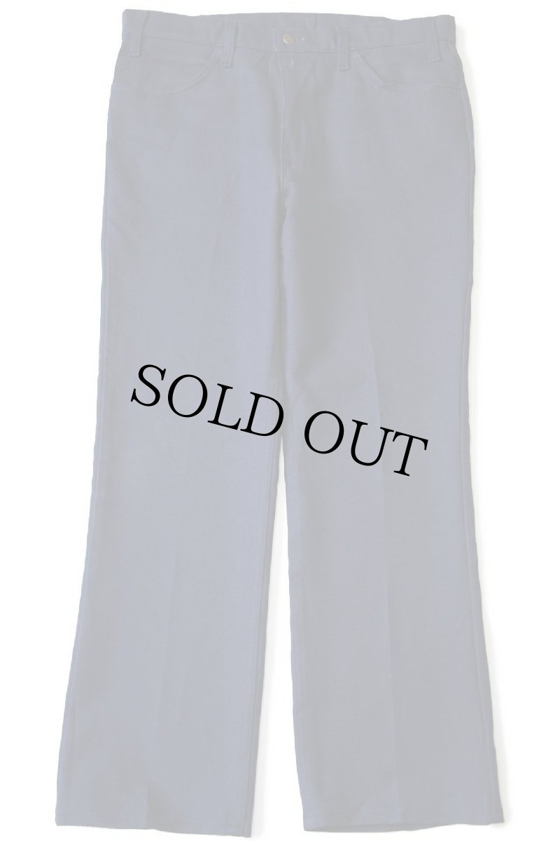 画像2: 80s USA製 Levi'sリーバイス 517 ポリエステルパンツ 紺 w36 L30★82 スタプレ (2)