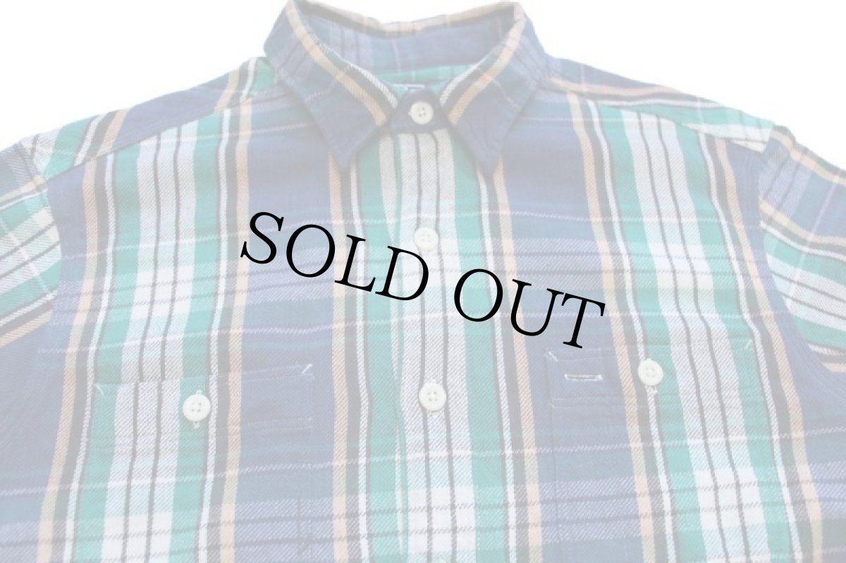 画像3: 00s ポロ ラルフローレン マドラスチェック コットン フランネルシャツ M★A インド綿 (3)