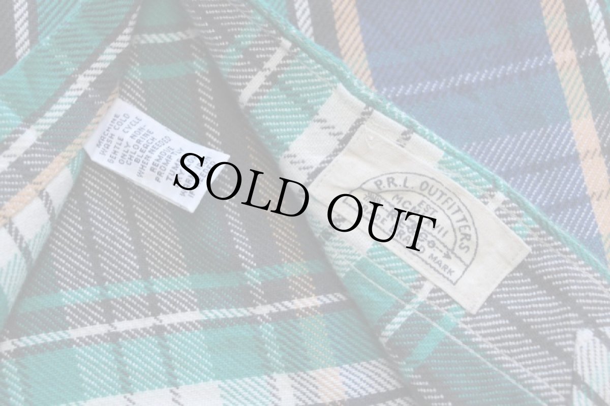 画像6: デッドストック★00s ポロ ラルフローレン マドラスチェック コットン フランネルシャツ M★インド綿 (6)