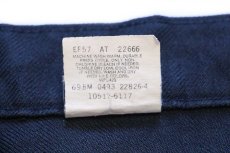 画像7: 90s USA製 Levi'sリーバイス 517 ポリエステルパンツ 紺 w36 L32★80 スタプレ (7)