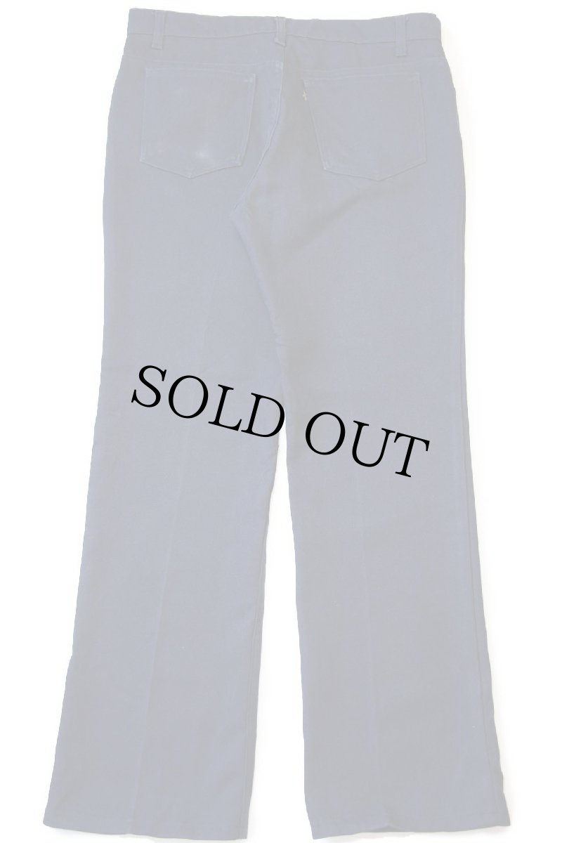 画像3: 90s USA製 Levi'sリーバイス 517 ポリエステルパンツ 紺 w36 L32★80 スタプレ (3)