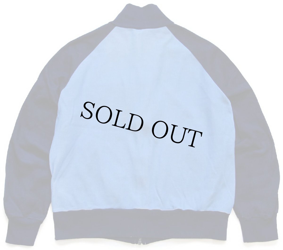 画像2: 70s adidasアディダス Pletenina トレフォイル ロゴ ツートン ハイネック トラックジャケット 水色×紺 52★ジャージ (2)