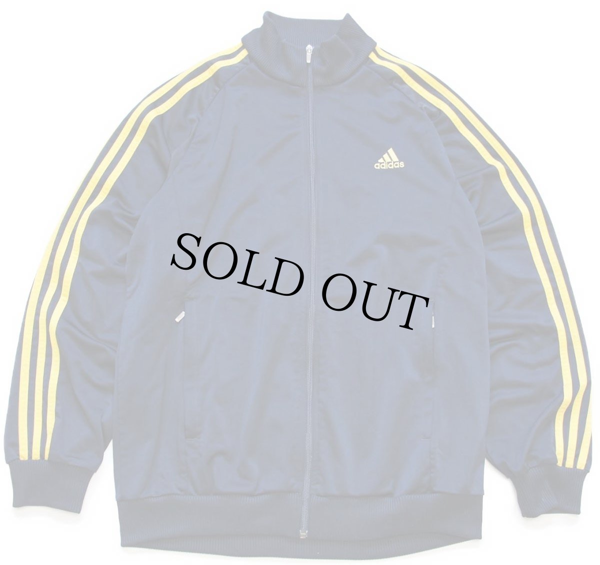 画像2: 00s adidasアディダス パフォーマンス ロゴ刺繍 トラックジャケット&パンツ セットアップ 紺×黄 M★ジャージ (2)
