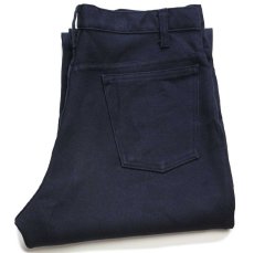 画像1: 90s USA製 Levi'sリーバイス 517 ポリエステルパンツ 紺 w34 L29★78 スタプレ (1)