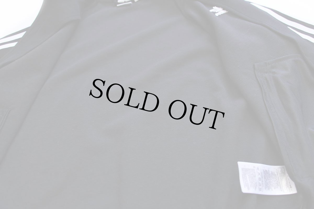 画像5: 未使用★adidasアディダス トレフォイル ロゴ刺繍 トラックジャケット 黒×白 S★ジャージ (5)