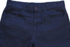 画像4: 90s USA製 Levi'sリーバイス 517 ポリエステルパンツ 紺 w36 L32★80 スタプレ (4)