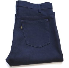 画像1: 90s USA製 Levi'sリーバイス 517 ポリエステルパンツ 紺 w36★81 スタプレ (1)