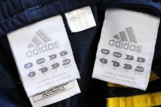 画像6: 00s adidasアディダス パフォーマンス ロゴ刺繍 トラックジャケット&パンツ セットアップ 紺×黄 M★ジャージ (6)