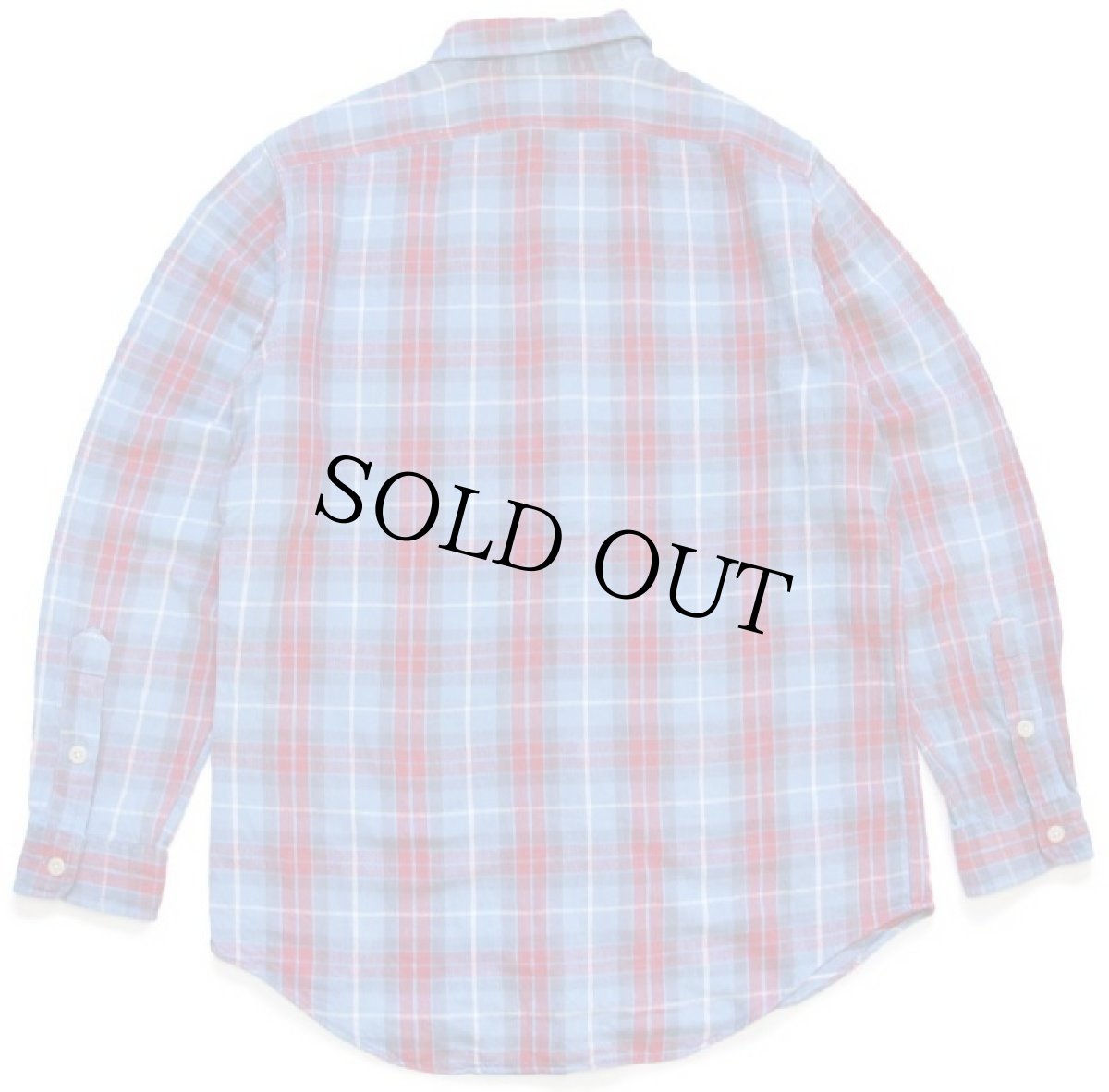 画像2: 00s ポロ ラルフローレン チェック コットン フランネルシャツ M (2)