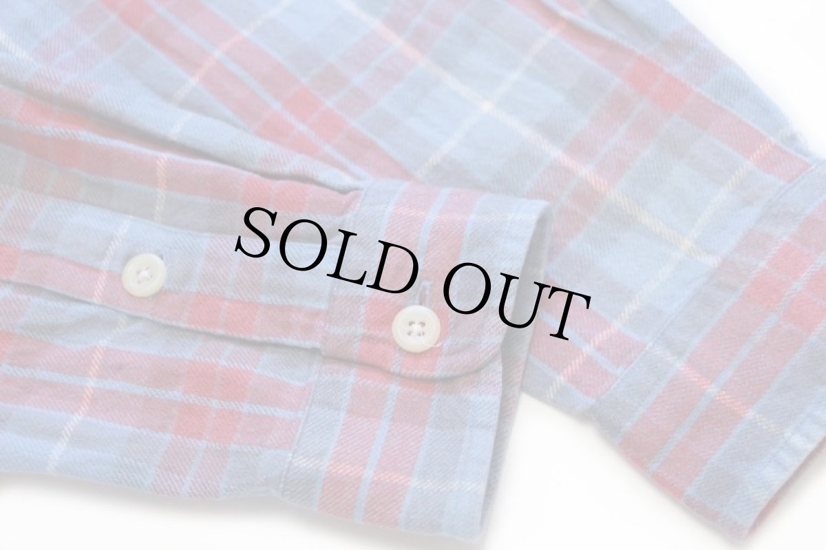 画像6: 00s ポロ ラルフローレン チェック コットン フランネルシャツ M (6)