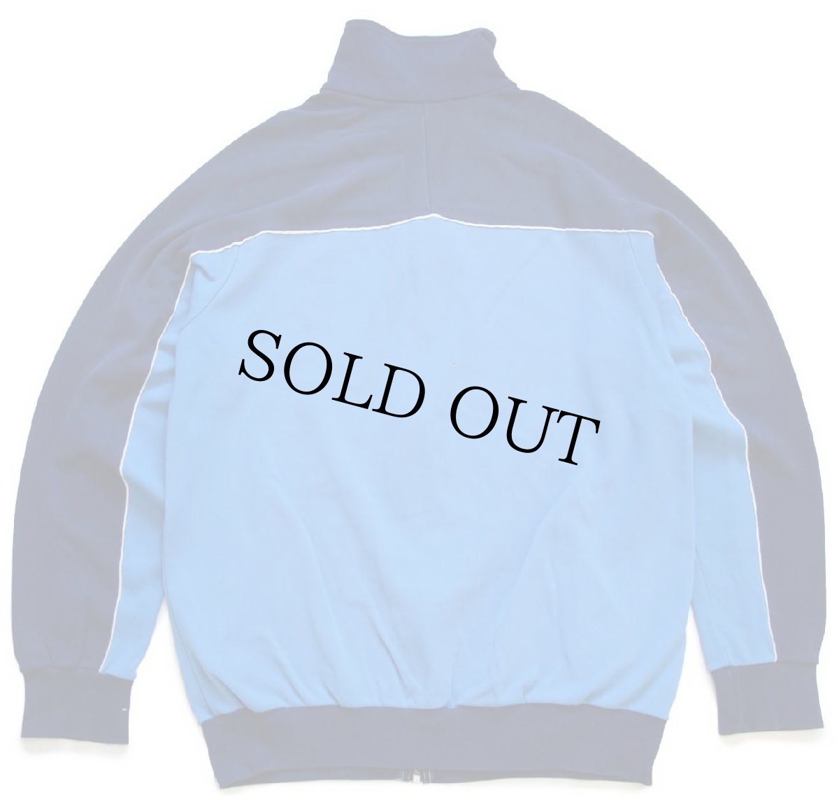 画像2: 80s PUMAプーマ ロゴ刺繍 ツートン 切り替え ハイネック トラックジャケット 7★ジャージ (2)