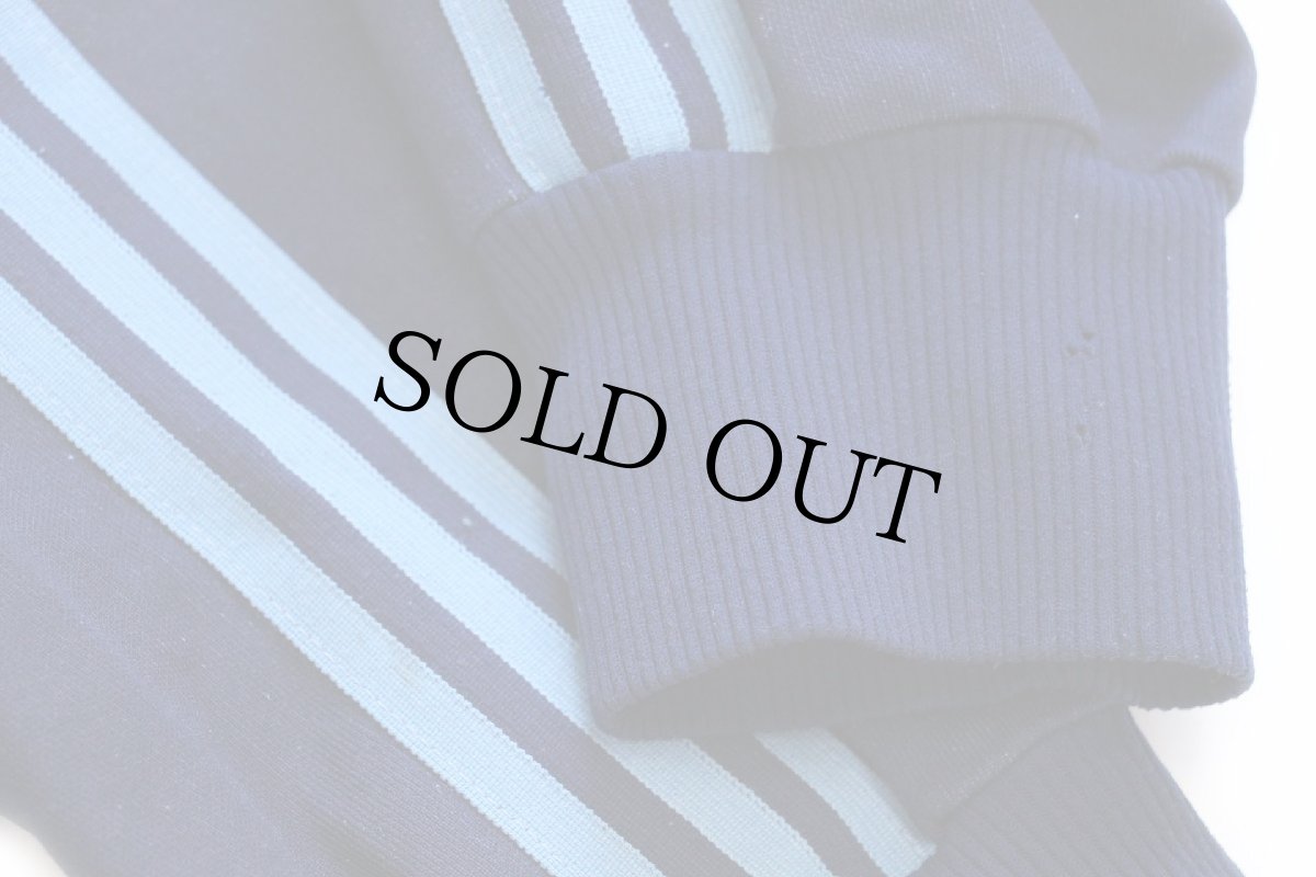 画像7: 70s adidasアディダス Pletenina トレフォイル ロゴ ツートン ハイネック トラックジャケット 水色×紺 52★ジャージ (7)