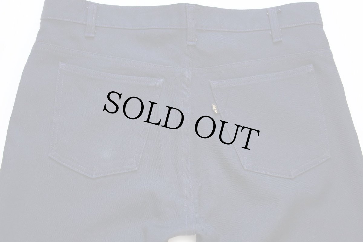 画像5: 90s USA製 Levi'sリーバイス 517 ポリエステルパンツ 紺 w36★81 スタプレ (5)