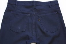 画像5: 90s USA製 Levi'sリーバイス 517 ポリエステルパンツ 紺 w36★81 スタプレ (5)