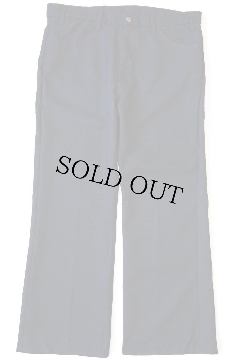 画像2: 90s USA製 Levi'sリーバイス 517 ポリエステルパンツ 黒 w38★76 スタプレ (2)