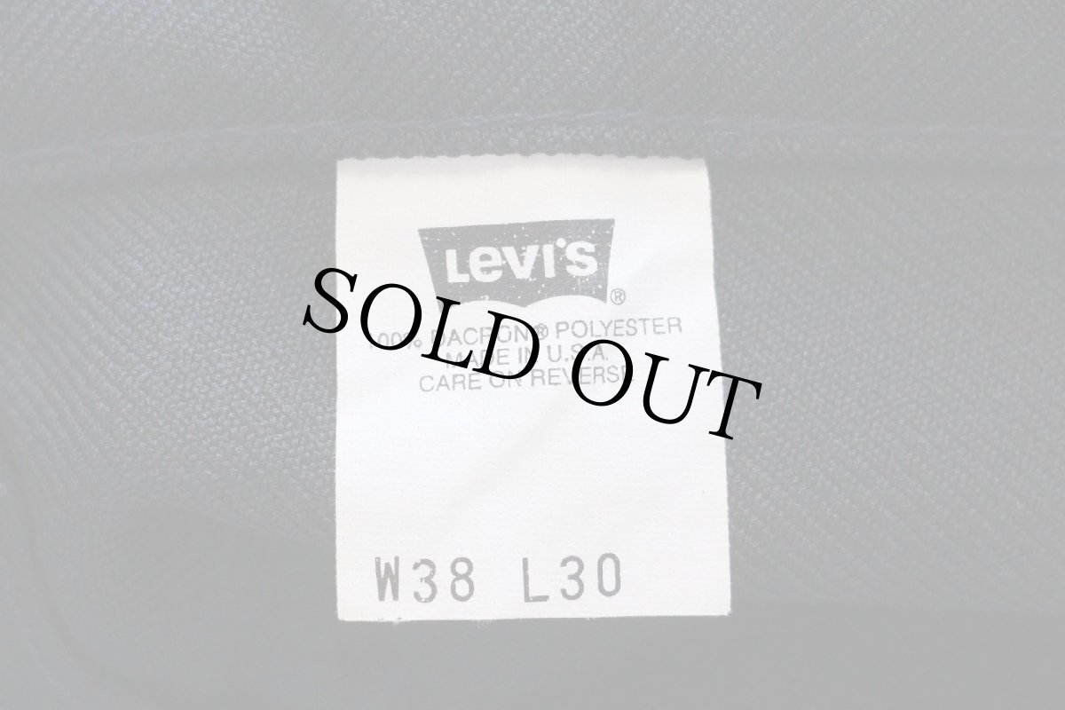 画像6: 90s USA製 Levi'sリーバイス 517 ポリエステルパンツ 黒 w38★76 スタプレ (6)