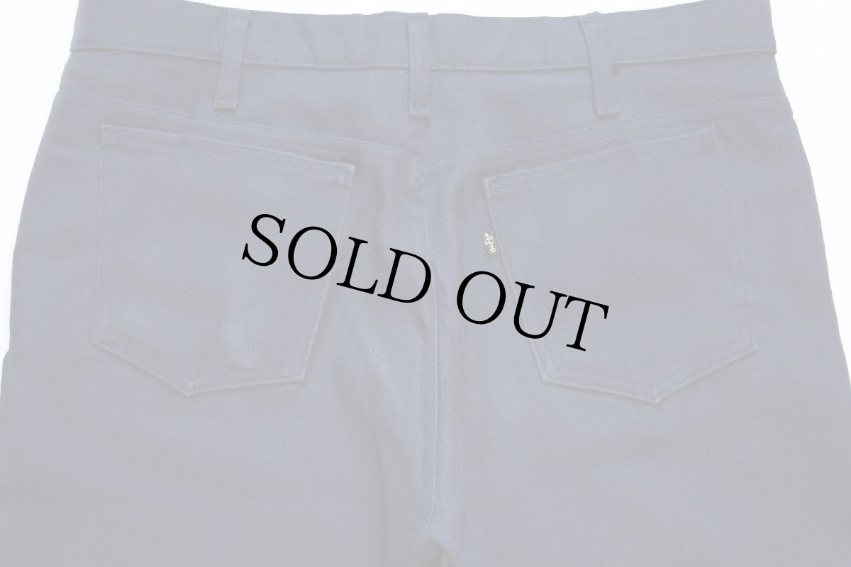 画像5: 80s USA製 Levi'sリーバイス 517 ポリエステルパンツ 紺 w36 L30★82 スタプレ (5)