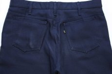 画像5: 80s USA製 Levi'sリーバイス 517 ポリエステルパンツ 紺 w36 L30★82 スタプレ (5)