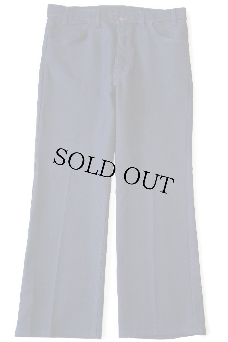 画像2: 90s USA製 Levi'sリーバイス 517 ポリエステルパンツ 紺 w36★81 スタプレ (2)