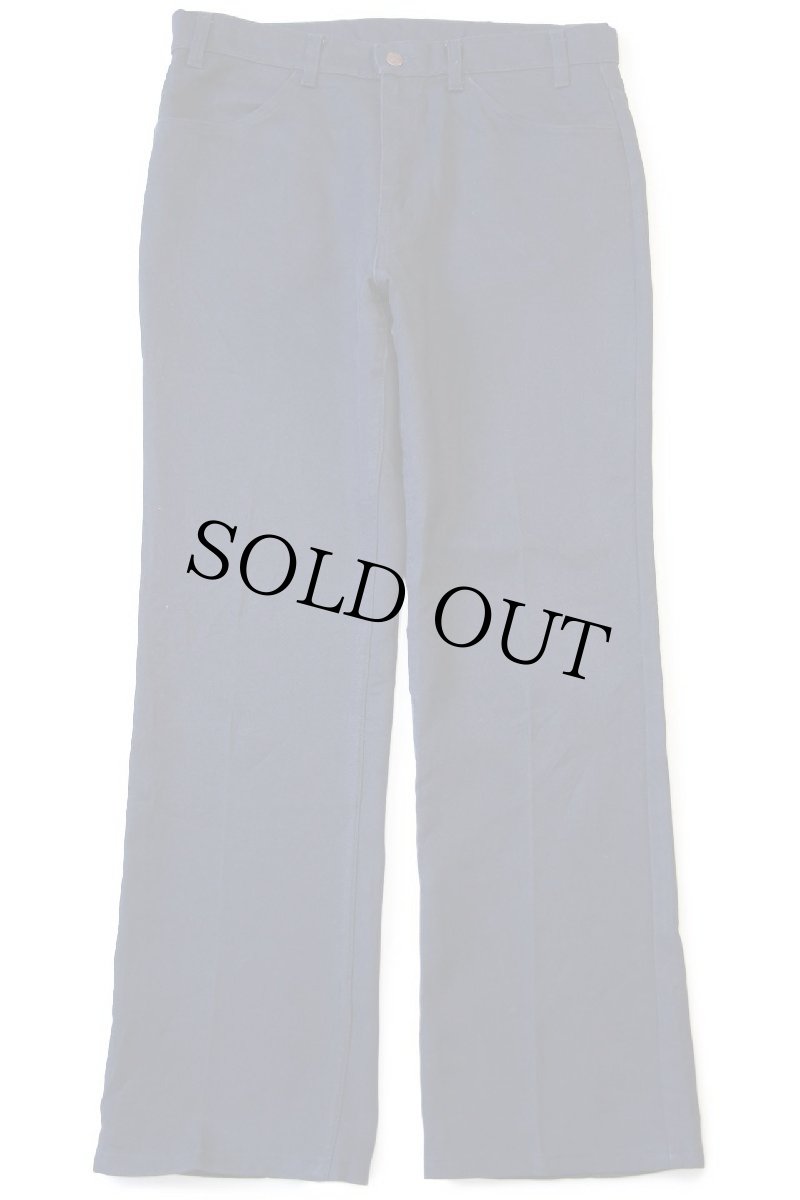 画像2: 90s USA製 Levi'sリーバイス 517 ポリエステルパンツ 紺 w36 L32★80 スタプレ (2)