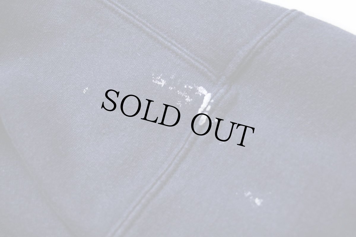 画像5: 00s us bank ロゴ スウェットパーカー ペンキ飛び 紺 XL (5)