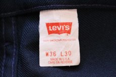 画像6: 90s USA製 Levi'sリーバイス 517 ポリエステルパンツ 紺 w36★81 スタプレ (6)