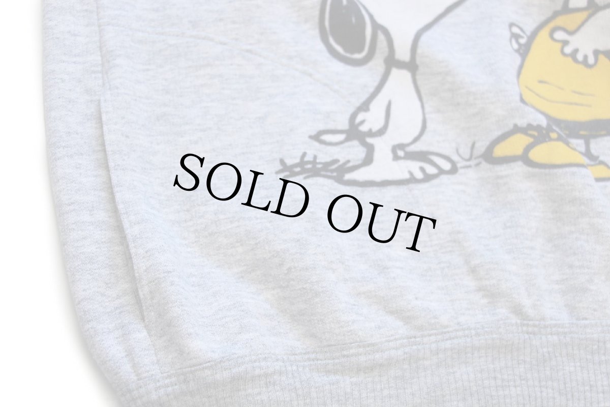 画像7: 70s イタリア製 SNOOPYスヌーピー マーシー SMAK 発泡プリント ハイネック スウェット 杢グレー (7)