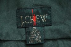 画像4: 90s J.CREW ツートン 切り替え コットン アノラックパーカー 緑×白 XL (4)