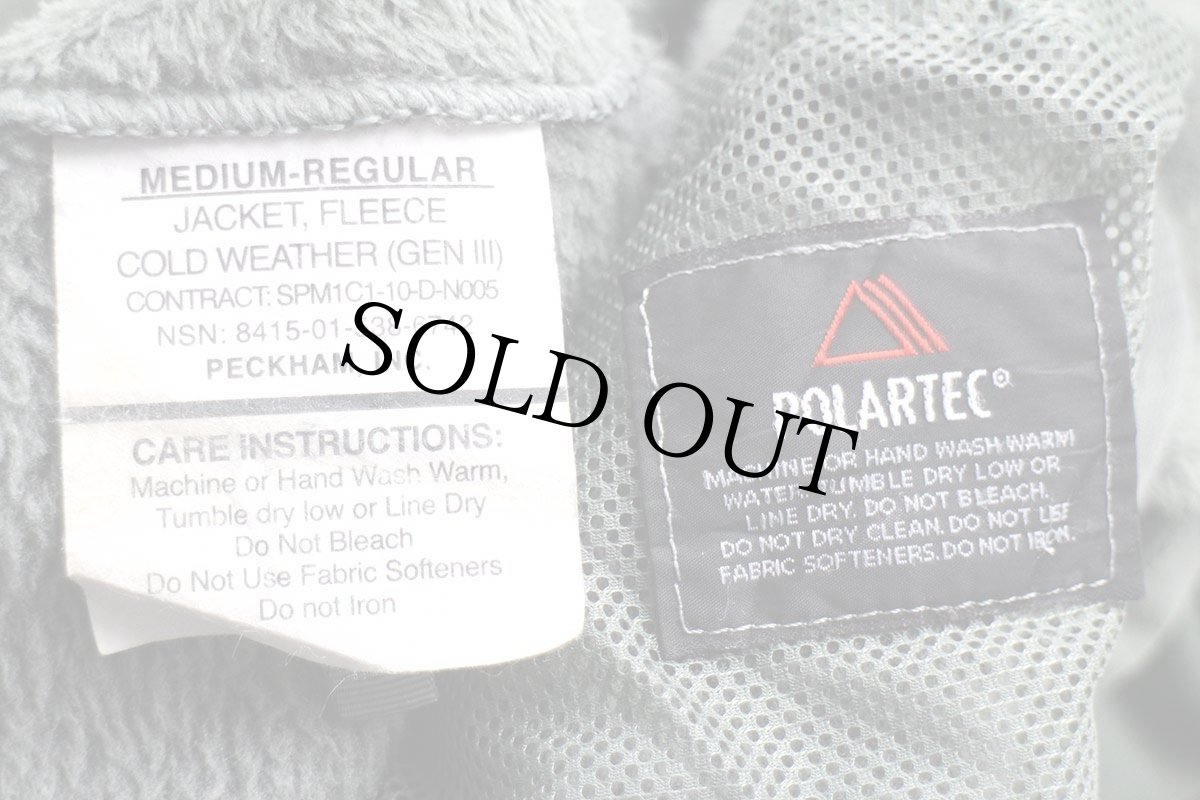 画像4: 10 米軍 ECWCS GEN3 LEVEL3 POLARTEC フリースジャケット フォリアージグリーン M-R★B (4)