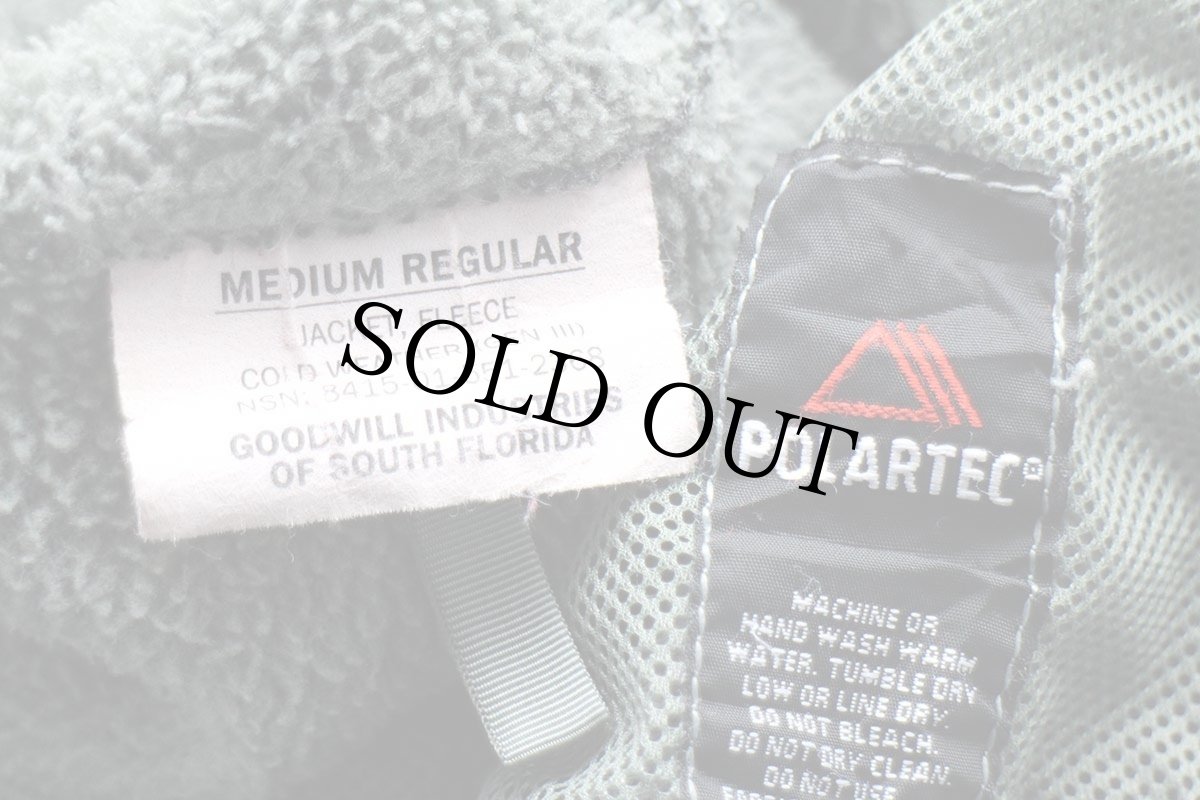 画像4: 00s 米軍 ECWCS GEN3 LEVEL3 POLARTEC フリースジャケット フォリアージグリーン M-R (4)