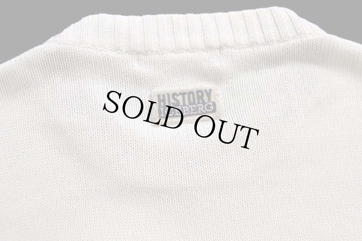 画像6: イタリア製 ICEBERG ライナス 刺繍 コットンニット セーター アイボリー M★スヌーピー (6)