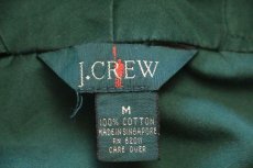 画像4: 90s J.CREW ツートン 切り替え コットン アノラックパーカー 緑×白 M (4)