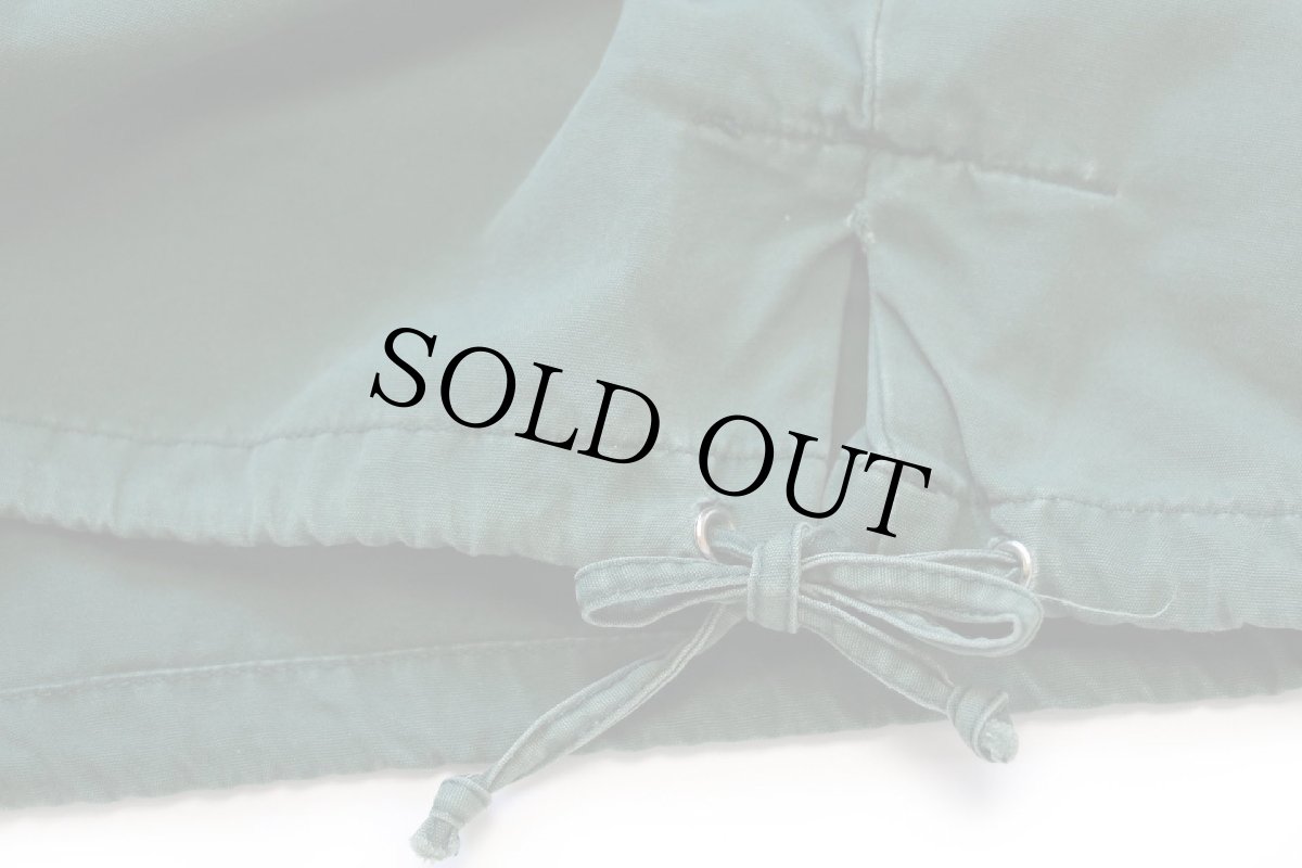 画像6: 90s J.CREW ツートン 切り替え コットン アノラックパーカー 緑×白 M (6)