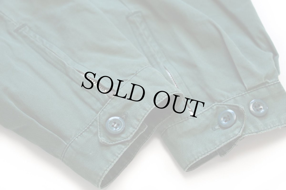 画像7: 90s J.CREW ツートン 切り替え コットン アノラックパーカー 緑×白 M (7)