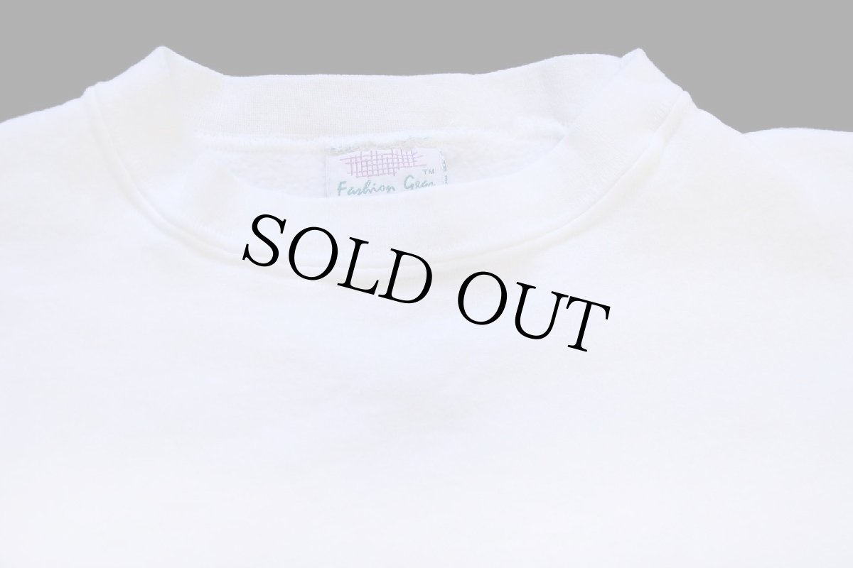 画像3: 90s USA製 Fashion Gear 無地 スウェット 白 L★B ブランク (3)