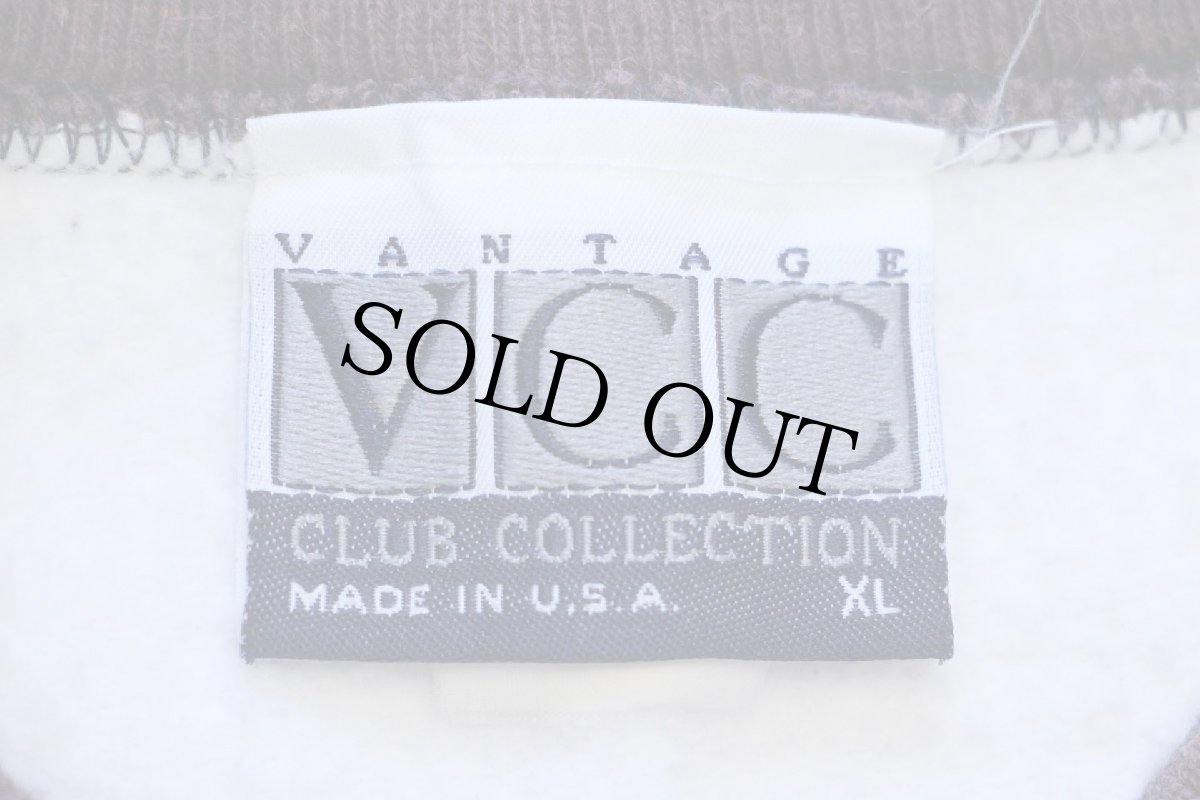 画像4: 90s USA製 Lay's ロゴ刺繍 リブライン 鹿の子 スウェット 白 XL (4)