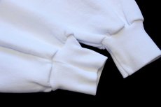 画像7: 90s メキシコ製 RUSSELLラッセル 無地 前V スウェット 白 XL★ブランク (7)