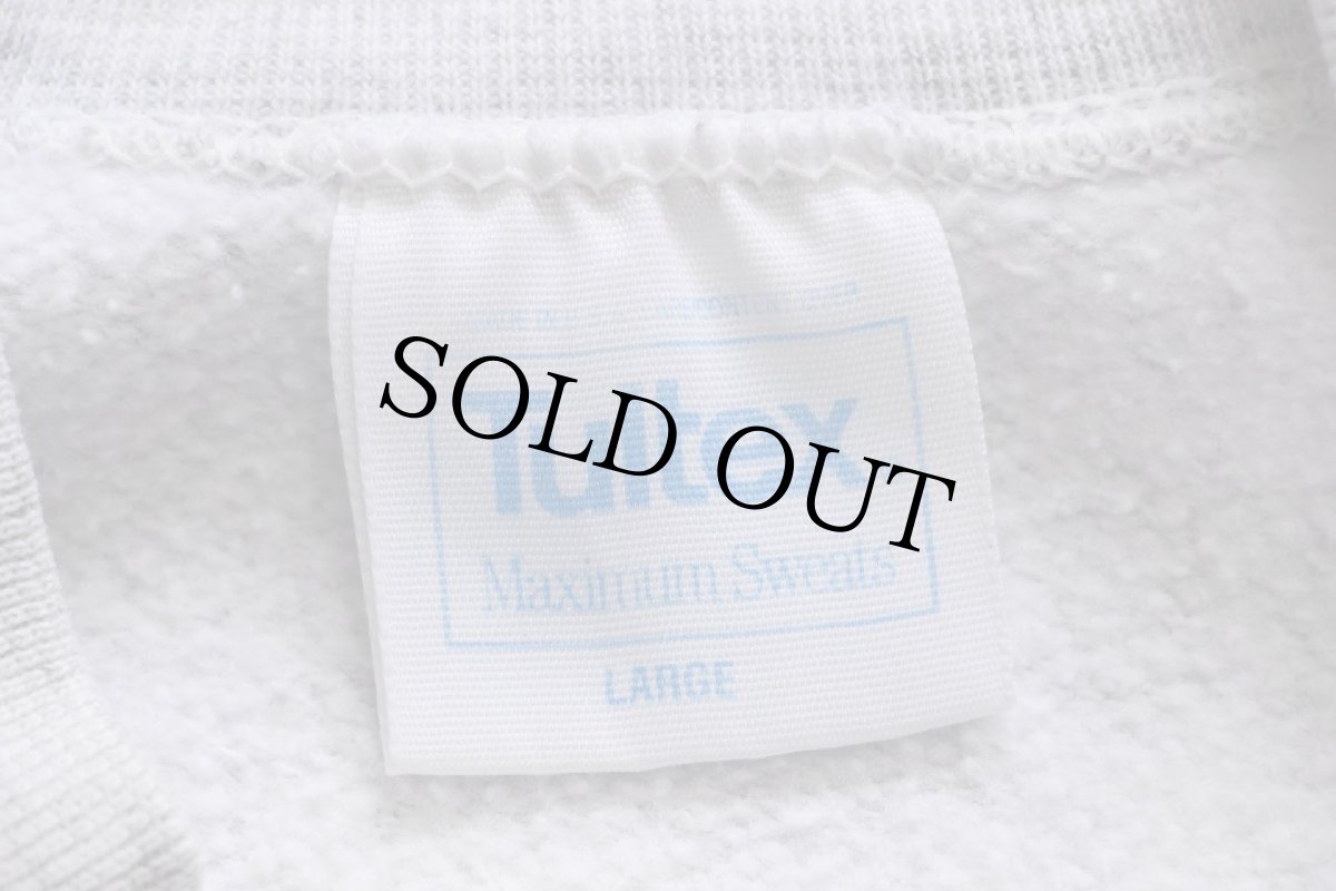 画像4: 80s USA製 Tultex IF YOU AIN'T TH' LEAD DOG... THE VIEW NEVER CHANGES! ドッグ イラスト スウェット 杢グレー L (4)