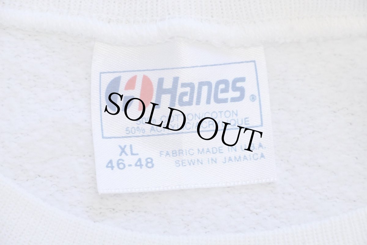 画像5: 80s USA製 Hanes YOU CAN NEVER BE TOO THIN OR TOO COOL ペリカン イラスト スウェット 白 XL (5)