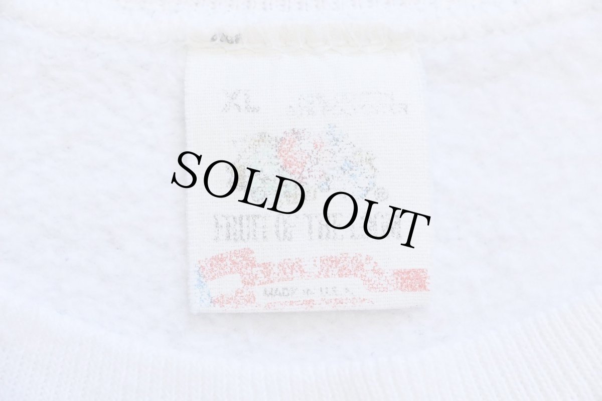 画像4: 80s USA製 SHOEBOX GREETINGS Stress?! What Stress? タイガー イラスト スウェット 白 XL (4)