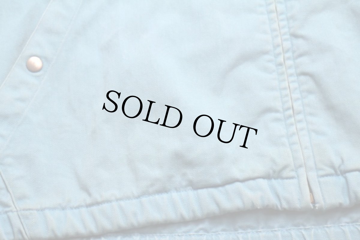 画像7: 80s USA製 ポロ ラルフローレン ワンポイント チンスト付き コットンジャケット 水色 L (7)