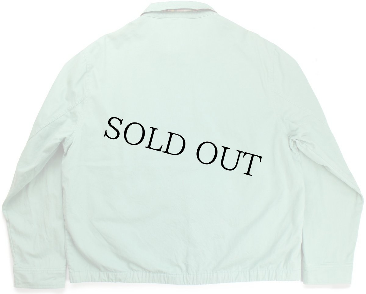 画像2: 00s ポロ ラルフローレン ワンポイント チンスト付き コットンジャケット ライトグリーン L (2)