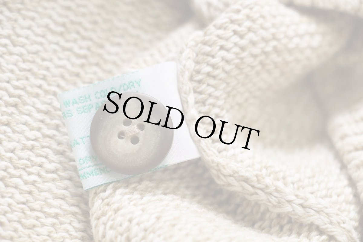 画像5: デッドストック★90s ORVISオービス パチポケ コットンニット ベスト カーディガン ミックス XXL★特大 (5)