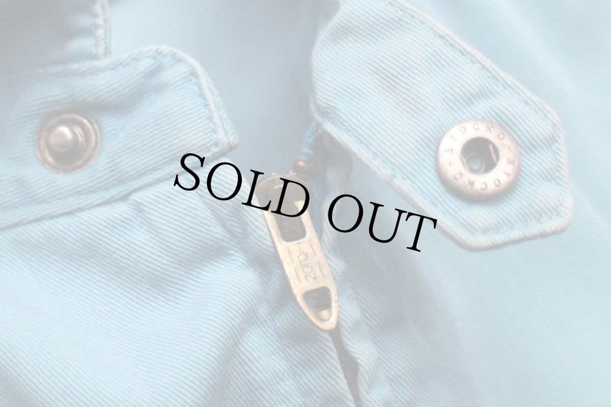 画像5: 80s USA製 ポロ ラルフローレン ワンポイント チンスト付き コットンジャケット 水色 L (5)