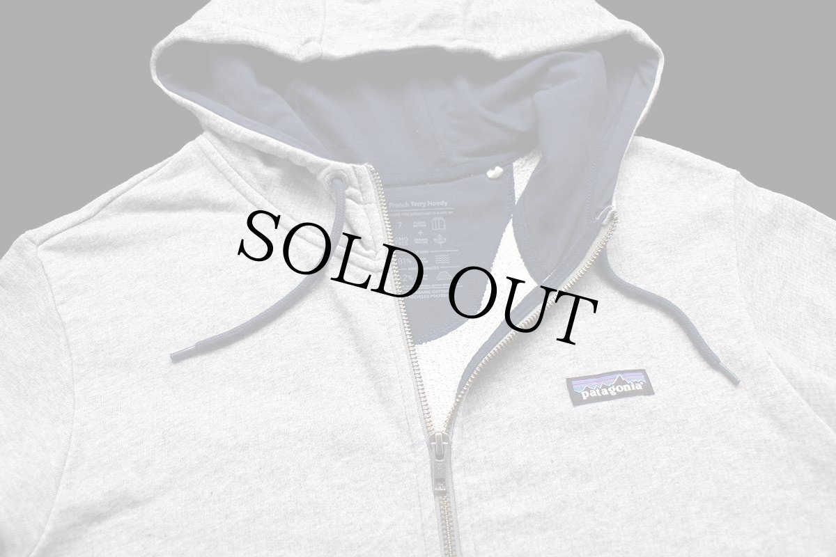 画像3: patagoniaパタゴニア P-6 LABEL French terry Hoody オーガニックコットン スウェット ジップパーカー 杢グレー S (3)