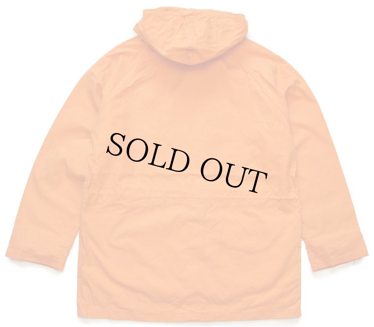 画像2: 70s 英国製 Blacks コットン スモック アノラックパーカー オレンジ M (2)